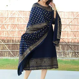 SIPET Women Floral Printed Regular Kurta with Pyjamas & With Dupatta image 2