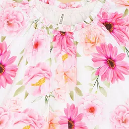 Pantaloons Junior Floral Print Cotton Blouson Top image 4