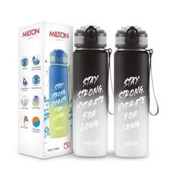 Milton White & Black 2 Pieces Motivational Sipper Water Bottle 1 L Each-image-57