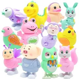 Wind-Up Animal Friends(Combo Of 3 Piece)-Random Color Design Rattle-image-14