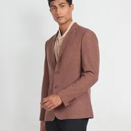 arrow Men Solid Single Breasted Formal Blazer image 4