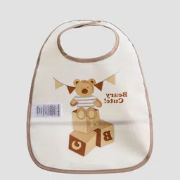 Juniors by Babyshop Infants Set of 2 Bear-Printed Bibs With Snap Button Closure image 5