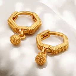 SHREE KRISHNA SHOPPING Unisex Gold-Plated Brass Earrings-picture-25