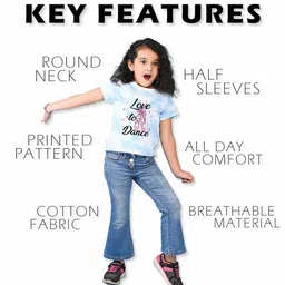 NUSYL Girls Printed T-shirt image 4