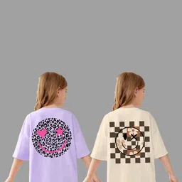 KEESOR Girls Lavender Tshirts-image-77