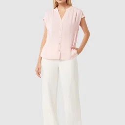 Forever New Mandarin Collar Blouson Top image 5