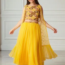 BAESD Girls Printed Ready To Wear Lehenga & Blouse-picture-19