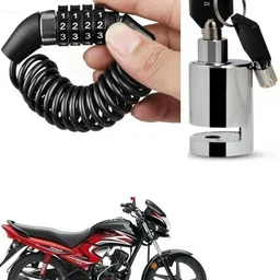 autognix Helmet Lock With Stainless Steel Heavy Duty Disc Brake Lock For Honda Dream Combo-picture-16
