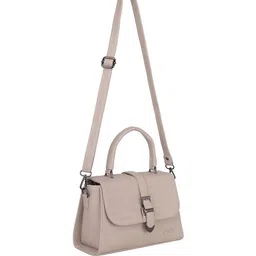 CATCHY Structured Satchel Bag With Buckle Detail image 4
