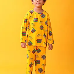 YK Boys Pure Cotton Printed Night suit-picture-40