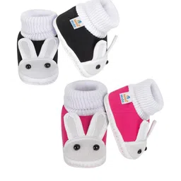 NESKA MODA Kids Pair Of 2 Cotton Booties image 4