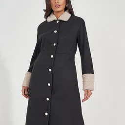 Styli Longline Single-Breasted Overcoats image 2