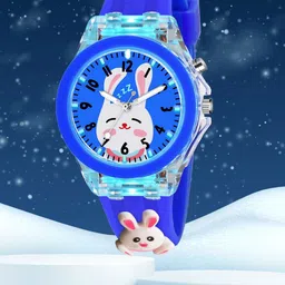 SWADESI STUFF Unisex Kids Dial & Straps Analogue Multi Function Watch MULTI LIGHT BLUE REBIT image 1
