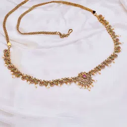 Opal Touch Cubic Zirconia Studded Waist Chain-picture-20