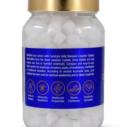 AuraCam White Comphor Tablets - 100 gm image 3