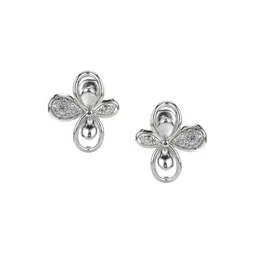 VALANOVA 14Kt White Gold 0.35 Carat Lab Grown Diamond Earrings-image-38