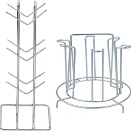 dreambasket Utensil Kitchen Rack Stainless Steel Cup Stand/Cup Holder & Glass Stand/Glass Holder Steel-picture-14