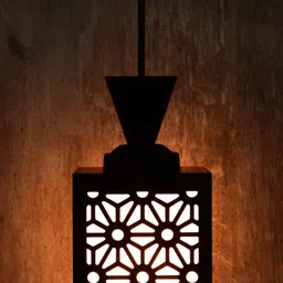 shyam enterprises Wooden Hanging Thali Lamp Elegance for Home Decor and Festive Celebrations Ceiling Light Ceiling Lamp image 3