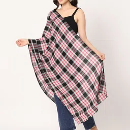 Moda Chales Checked Pashmina Shawl image 4