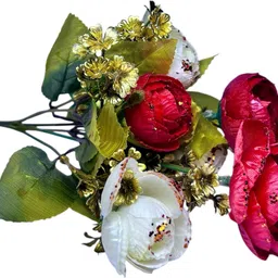 Multicolor Rose Artificial Flower with Pot-image-88