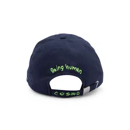 Being Human Men Navy Blue & Green Printed Cotton Baseball Cap image 2