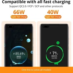 EYNK USB Type C Cable 6.5 A 1 m original 65W DART/VOOC/DASH/WARP/SUPERVOOC/SUPERDART image 3