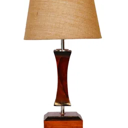 foziq Brown & Beige Solid Table Lamps image 5