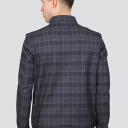 YOUNG CLUB CLASSIC Checked Woollen Lightweight Mock Collar Bomber Jacket image 2