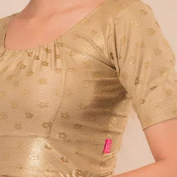 Bindigasm's Advi Self Design Stretchable Saree Blouse image 5