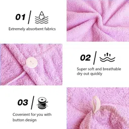 midastra fashion Microfiber, Cotton 400 GSM Hair, Face Towel image 2