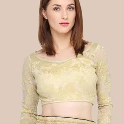 Chhabra 555 Black & Gold-Toned Art Silk Embroidered Banarasi Saree image 4