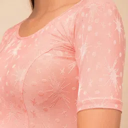 Bindigasm's Advi Embroidered Stretchable Saree Blouse image 4