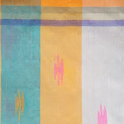 PinkLoom Woven Design Cotton Blend Saree image 4