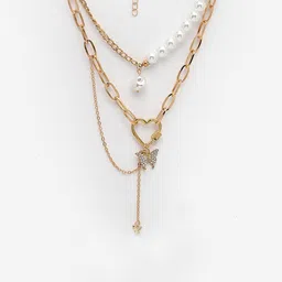 Scintillare By Sukkhi Gold-Plated Layered Chain image 2