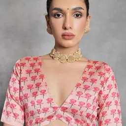 Mitera Tussar Floral Print Saree image 4