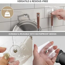 goodsuu Chrome Shower Rod Hook image 4