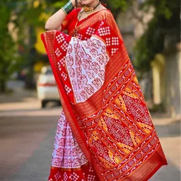 ethnicsundari Printed Sambalpuri Pure Cotton Saree image 5