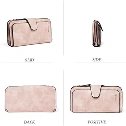 elios Women Black Artificial Leather RFID Card Holder - Mini image 4