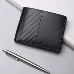 allen solly Men Black Genuine Leather Wallet-picture-11