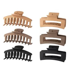 SHREEWATCHES Women Set of 5 Clutchers Claw Clip image 2