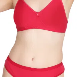 Liigne Pack Of 5 Everyday Non Padded Bra Pure Cotton Lingerie Set image 3