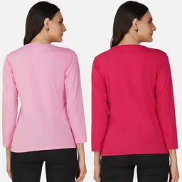 Metronaut Women 2 Printed Bio Finish Applique T-shirt image 2