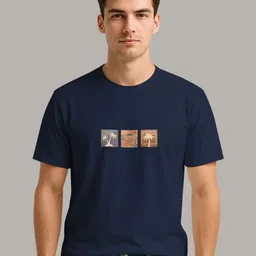 BULLMER Graphic Printed Round Neck Short Sleeves Cotton T-shirt-picture-58