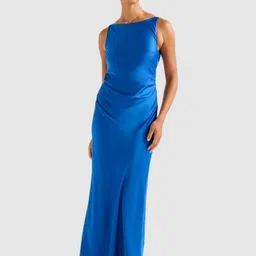 Forever New Satin Sheath Midi Dress-image-39