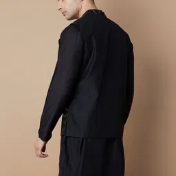 Melange by Lifestyle Men Tailored Jacket with Embroidered image 4