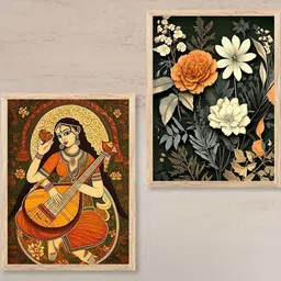 walllane Traditional Wall Art With Frame Home Decor Wall Painting For Living Room Office Bedroom-picture-25