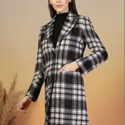 The Roadster Lifestyle Co Checked Overcoat image 5