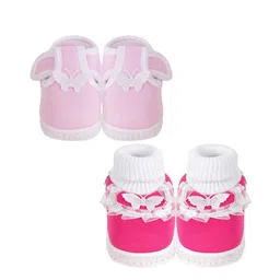 NESKA MODA Unisex Kids Cotton Booties image 5