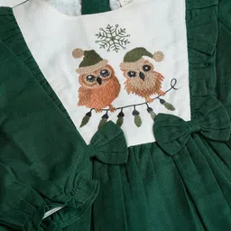 TINY TWILLS Animal Embroidered Puff Sleeve Fit & Flare Dress image 5