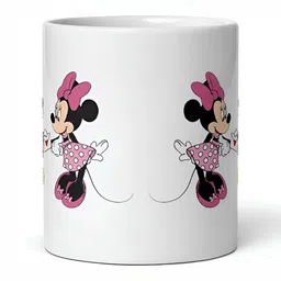 Mr UVD White & Pink Printed Ceramic Matte Mug image 3
